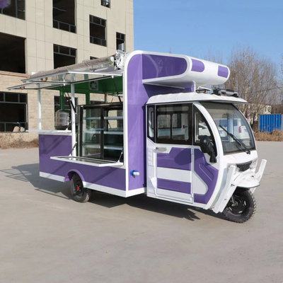 Triciclo eléctrico móvil multipropósito para comida rápida, bocadillos y bebidas Outlet 2023