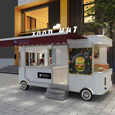 2023 Alimentos eléctricos móviles Comercio minorista de mercancías Tienda Boutique Furgoneta de camión Carruaje de remolque