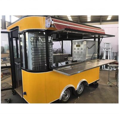 Carro de comedor multifuncional para el mercado nocturno, puesto de barbacoa y desayuno Capacidad de 1000 kg