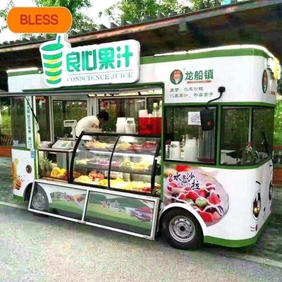 Estacionamiento eléctrico personalizado con comida móvil y comedor multifuncional