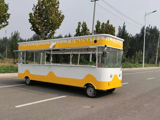 Multifunción 2000w Cuatro ruedas eléctricas hamburguesas Snack coche para comercio