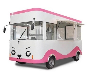 Camioneta de comida china con energía eléctrica