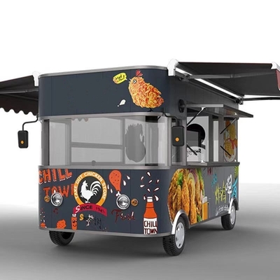 Camión de comida eléctrico para funciones personalizables y basadas en la solicitud del cliente con múltiples escenas