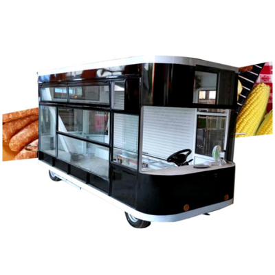 L420cm*W180cm*H230cm 600kg Trailer de comida móvil de plata 220V/380V