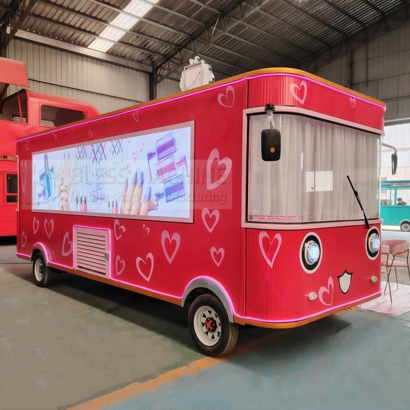 85 Km de larga distancia EE.UU. estándar de café de comida remolque para personalizado móvil BBQ Snack Van