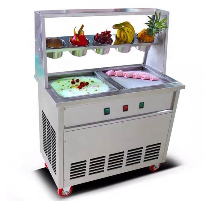 Botón automático de descongelamiento durante 23 años Máquina de helados de piedra fría de mármol