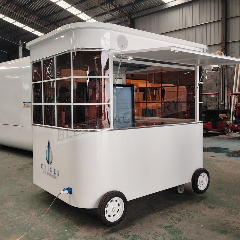 Mercado de EE.UU. Trailer de alimentos totalmente equipado con el equipo completo de materia prima de trigo