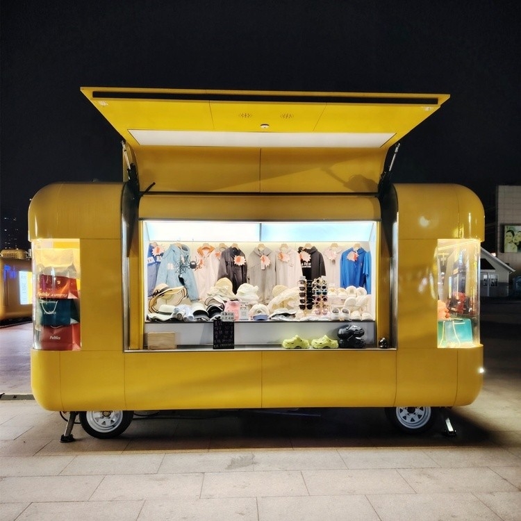 Larga vida útil Superperformance CE aprobado remolque de comida personalizado para refrigerios