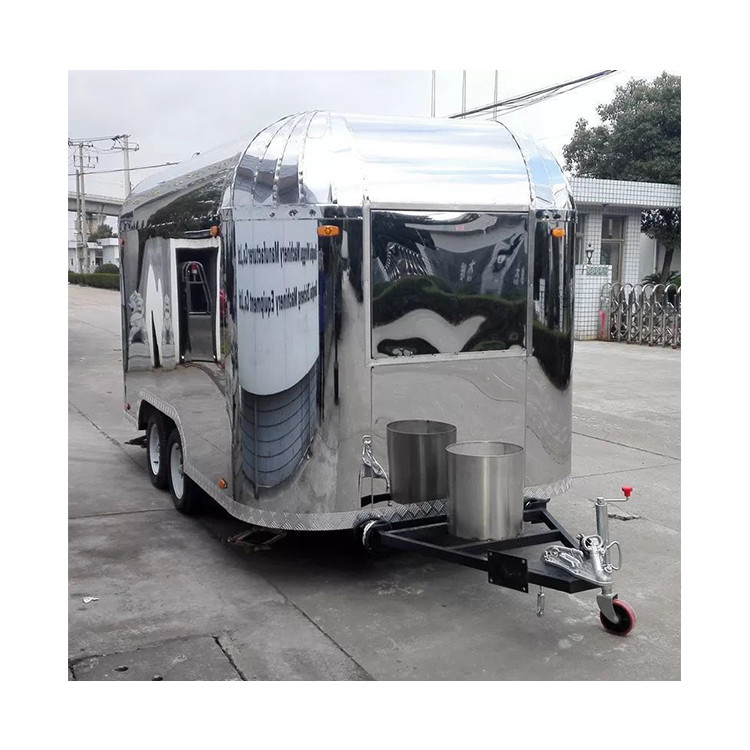 110V/220V/380V Voltage de acero inoxidable pequeño remolque de comida para furgoneta de comida rápida en directo