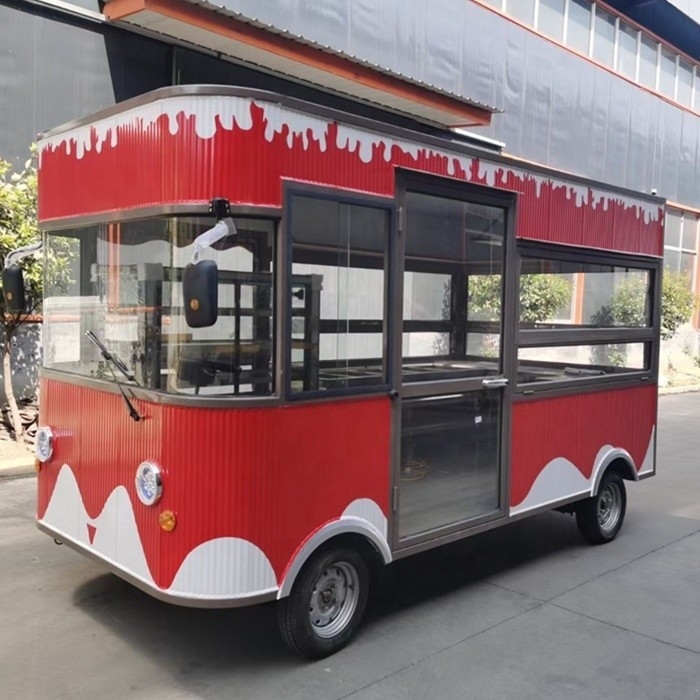 Máquinas de bocadillos de época Caminos de cafetería de alimentos con tamaño de 3000*2100*2500MM y equipos personalizados