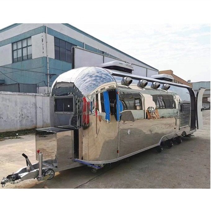 Velocidad de 65 km/h para el remolque de automóviles Camper Van Equipamiento Vending Trailer Diseño fácil de usar