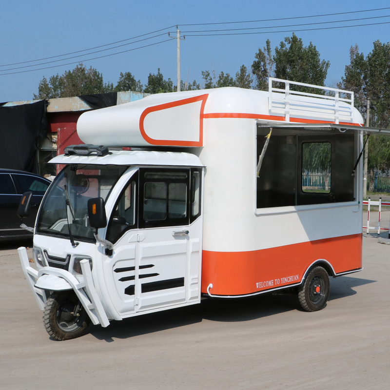 Voltado 110v/220v 2023 Triciclo móvil eléctrico multipropósito de comida rápida, refrigerio y bebidas