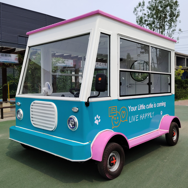 3KW-20kw eléctrico móvil snack catering camión de alimentos carro de remolque para bocadillos y jugos