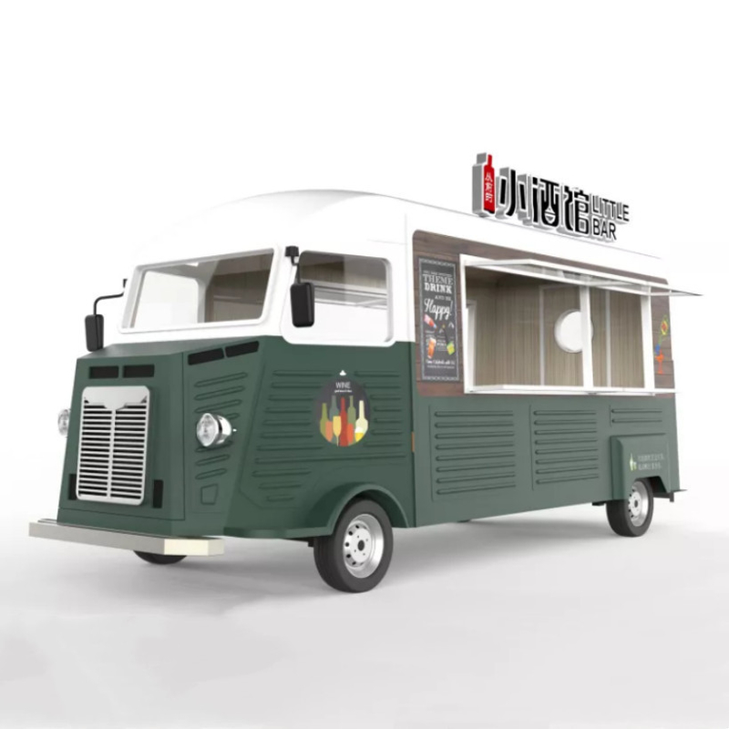 Snack Food 2023 Multipurpose Ván eléctrico móvil de comida rápida Bebidas de restauración Café Camión Carruaje de remolque