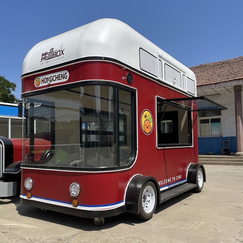 Ensalada de frutas móvil personalizada Bebidas Café Leche Té Cerveza Carrito de helados para el mercado