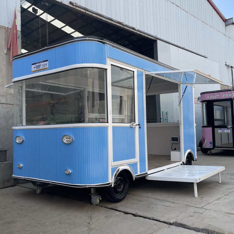 Productos eléctricos móviles Necesidades diarias Tiendas de venta al por menor Comida Snack Camión de remolque Carro