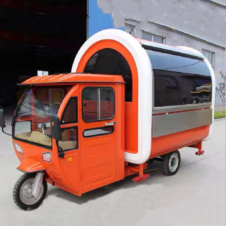 Bebidas camioneta de café para molino de harina aplicación diseño eléctrico triciclo mono camión de alimentos