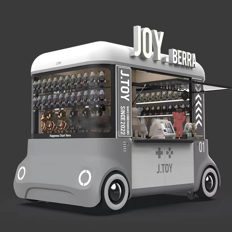 2023 Eléctrico móvil de productos básicos de comestibles artesanía artesanía tienda de artículos de arte furgoneta camión carro de remolque para hoteles