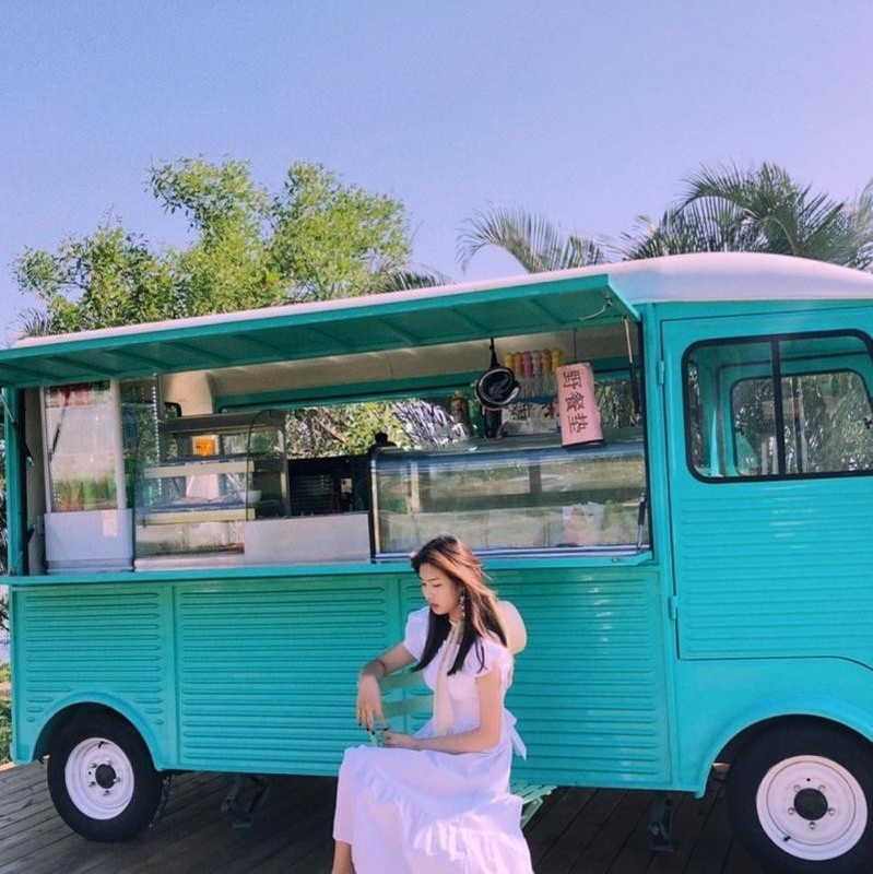 Trailer de comida Vintage Ventas móviles de varios productos personalizados Citroen HY Van