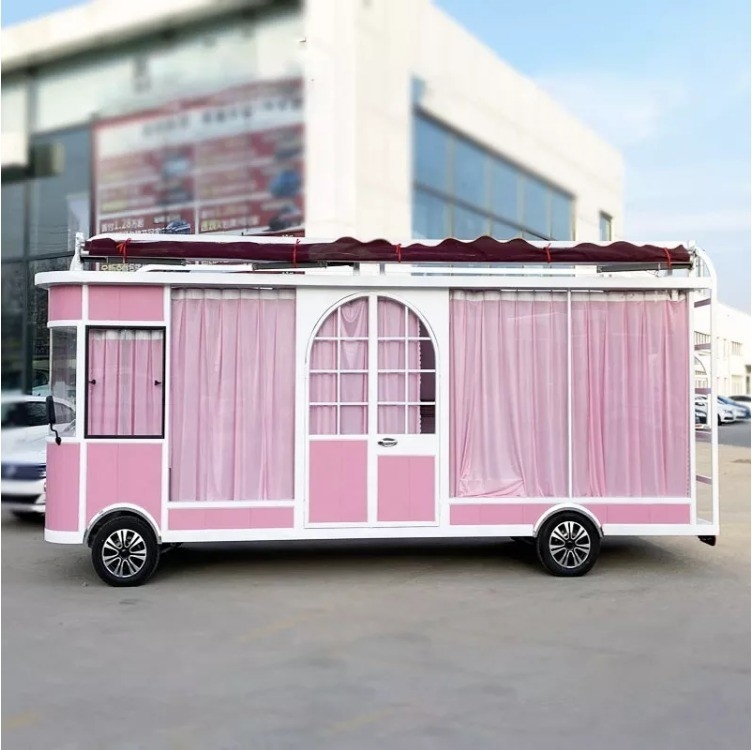 Salón de peluquería eléctrico móvil Barber Shop Dresser Furgoneta camión remolque carro de boutique para 1000kg