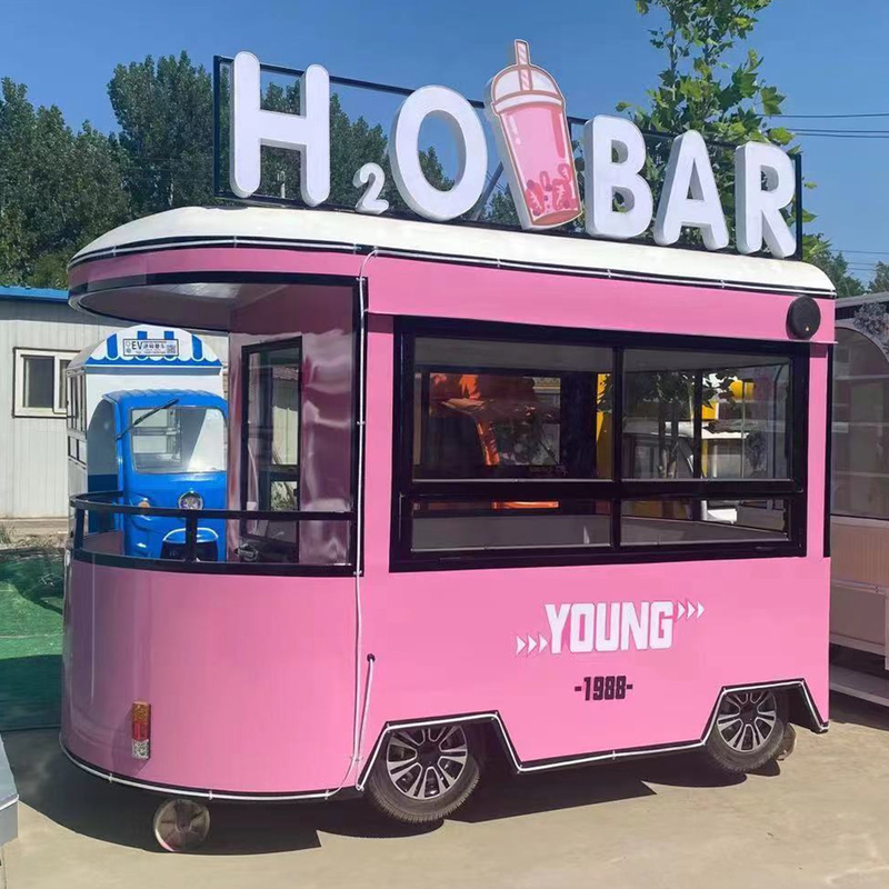 110v/220v Voltado 2022 Comida móvil Snack helado Bebida fría Café Té lechoso Furgoneta Boutique
