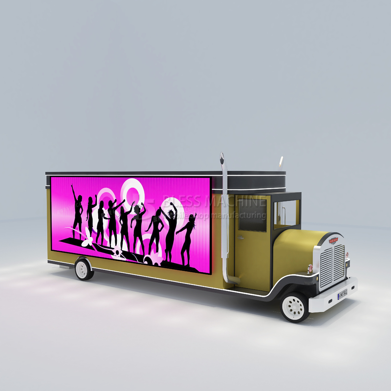 2022 Electric Mobile T-show Ropa de maquillaje Modelado Furgoneta Remolque para el Outlet