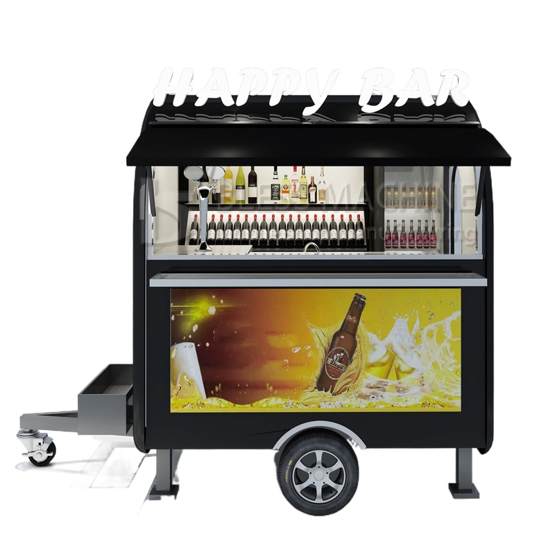 2022 Electric Mobile Iced Fresh Beer Wine Cocktail Drink Bar Van Trailer para los clientes