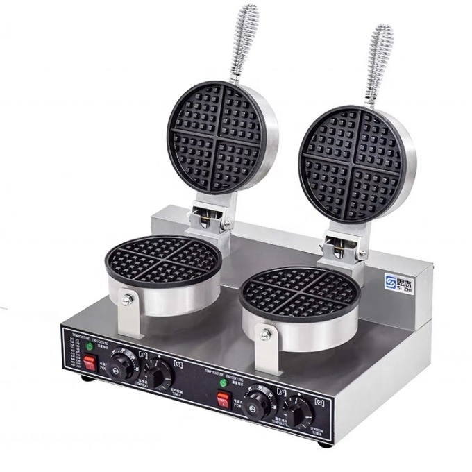 Máquina de Waffle de Super Rendimiento para el Mercado Minorista con 1400w de potencia y baja inversión