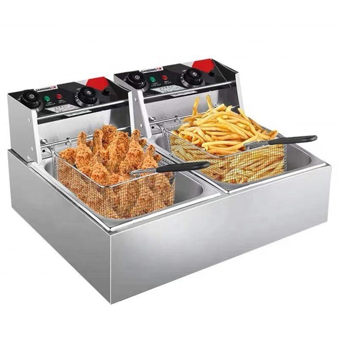 Freidora de baja inversión 220v con super rendimiento y alto estándar